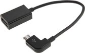 90 graden Micro USB OTG Connection Kabel voor alle micro USB toestellen ( zwart )