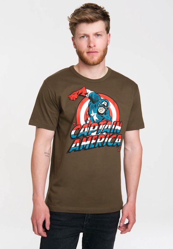 Logoshirt T-Shirt Captain America Logo