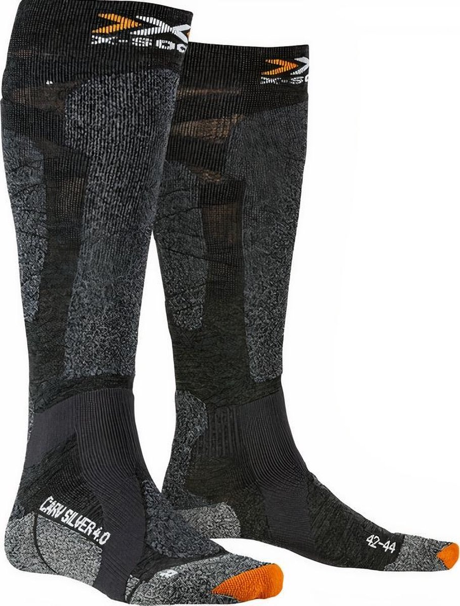 X-socks Skisokken Carve Silver Polyamide Antraciet Mt 39-41