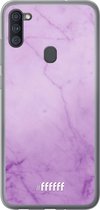 Samsung Galaxy A11 Hoesje Transparant TPU Case - Lilac Marble #ffffff