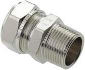 Bonfix knelkoppeling - Puntstuk - 1 x 22mm - Vertint Messing