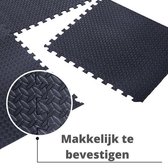 Vloermat/Floormat - Fitness Mat - Zwembad Tegels 6 + 1GRATIS (Zwart) - Foam Puzzelmat - 40cm x40cm