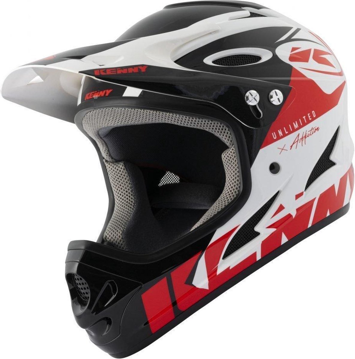 Kenny Downhill helm red white BMX helm Maat M