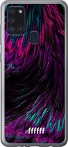 Samsung Galaxy A21s Hoesje Transparant TPU Case - Roots of Colour #ffffff