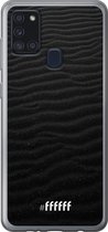 Samsung Galaxy A21s Hoesje Transparant TPU Case - Black Beach #ffffff