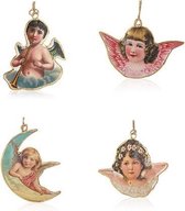 Vintage Classic Cherubs Kerstbal 5. Stuks