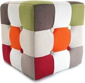 Kruk Patchwork  Katoen (35 X 35 x 35 cm)