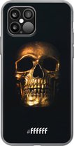 6F hoesje - geschikt voor iPhone 12 - Transparant TPU Case - Gold Skull #ffffff