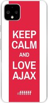 Google Pixel 4 XL Hoesje Transparant TPU Case - AFC Ajax Keep Calm #ffffff