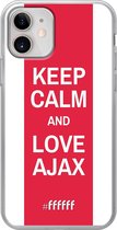 iPhone 12 Mini Hoesje Transparant TPU Case - AFC Ajax Keep Calm #ffffff