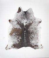 KOELAP Koeienhuid Vloerkleed - Bruinwit Gevlekt Salt & Pepper - 190 x 220 cm - 1002937
