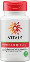 Vitals Vitamine B12 2000 mcg - 100 zuigtabletten - Voedingssupplement