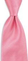 We Love Ties - Stropdas roze repp - geweven polyester Microfill