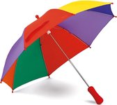 Gekleurde paraplu voor kinderen 68 cm