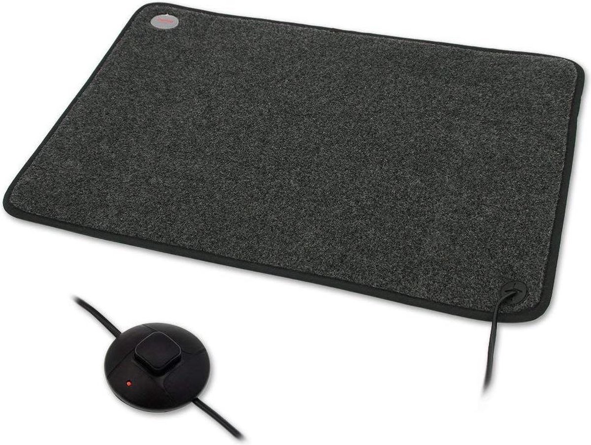 warme voetenmat met voetschakelaar 85 Watt 40x60cm Met veiligheidstemperatuurbegrenzer, anti-slip