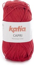 Katia Capri - kleur 59 Rood - 50 gram - 100% katoen