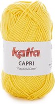 Katia Capri - kleur 118 Lichtgeel - 50 gr. = 125 m. - 100% katoen