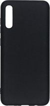 Hoesje Siliconen Geschikt voor Samsung Galaxy A70 - Color Backcover - Zwart