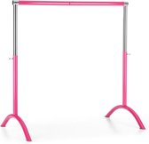 Klarfit Bar Lerina balletstang - barre voor stretching & pilates - mobiel - 110 x 113 cm - in hoogte verstelbaar - staal