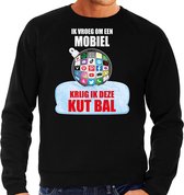 Kut Kerstbal sweater / Kersttrui Ik vroeg om een mobiel krijg ik deze kut bal zwart voor heren - Kerstkleding / Christmas outfit S