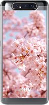 Samsung Galaxy A80 Hoesje Transparant TPU Case - Cherry Blossom #ffffff