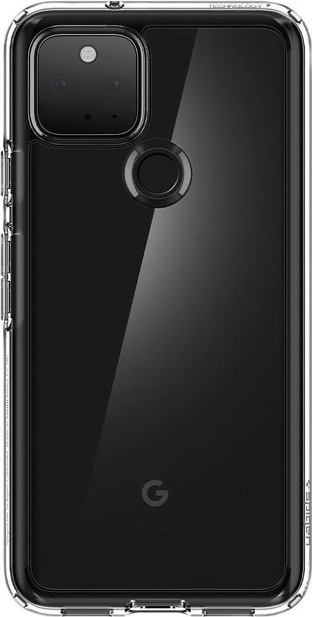 Spigen - Google Pixel 5 Hoesje - Back Case Ultra Hybrid Crystal Clear Transparant