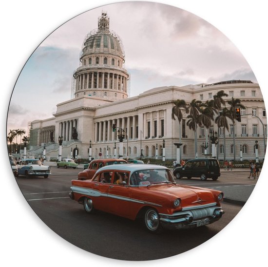 Dibond Wandcirkel - central Park- Havana - 80x80cm Foto op Aluminium Wandcirkel (met ophangsysteem)