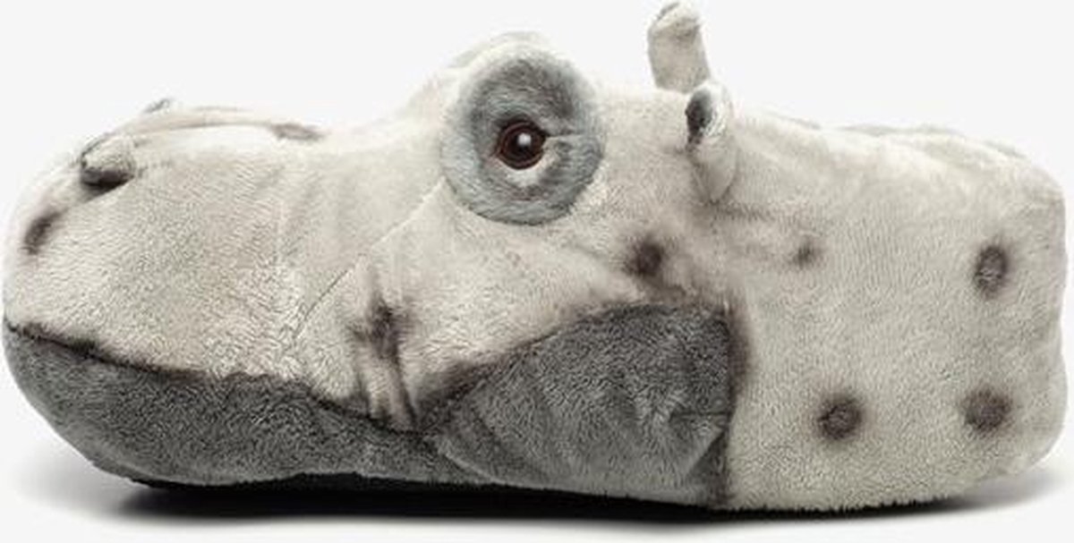 Thu!s heren pantoffels nijlpaard - Grijs - Maat 44/45 | bol.com