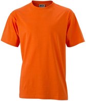 James and Nicholson - Unisex Medium T-Shirt met Ronde Hals (Oranje)