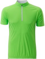 Fusible Systems - Heren James and Nicholson Half Zip Fietsshirt (Groen/Wit)