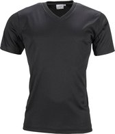 Fusible Systems - Heren Actief James and Nicholson T-Shirt met V-Hals (Zwart)