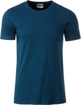 James and Nicholson - Heren Standaard T-Shirt (Benzineblauw)