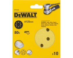 DeWalt DT3103-QZ - Schuurpapier - 125mm - P80 - Snelle Montage