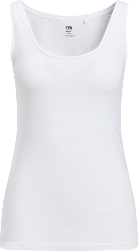 WE Fashion Dames singlet van biologisch katoen - Maat XS