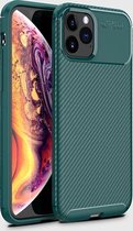 Xssive Carbon TPU Cover voor Apple iPhone 11 Pro - Groen