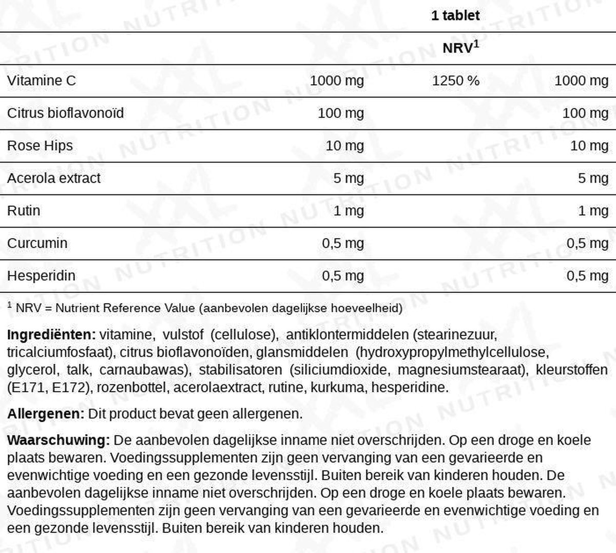 Vitamine C1000 - 120 tabs