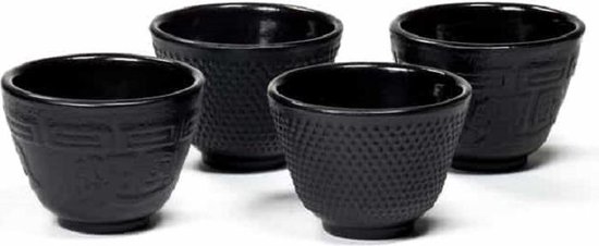 Tasse à thé en fonte Tetsubin de style japonais (Set de 4) | bol.com