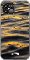 6F hoesje - geschikt voor iPhone 12 Pro - Transparant TPU Case - Water Waves #ffffff