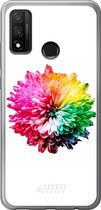 Huawei P Smart (2020) Hoesje Transparant TPU Case - Rainbow Pompon #ffffff