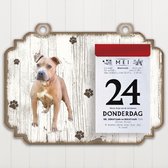 Scheurkalender 2023 Hond: Amerikaanse Stafford