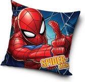 Marvel Kussen Spider-man Web 40 X 40 Cm Polyester Blauw/rood