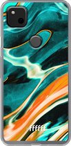 Google Pixel 4a Hoesje Transparant TPU Case - Fresh Waves #ffffff