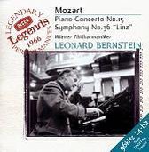 Mozart: Piano Concerto no 15, Symphony no 36 / Bernstein, Vienna PO