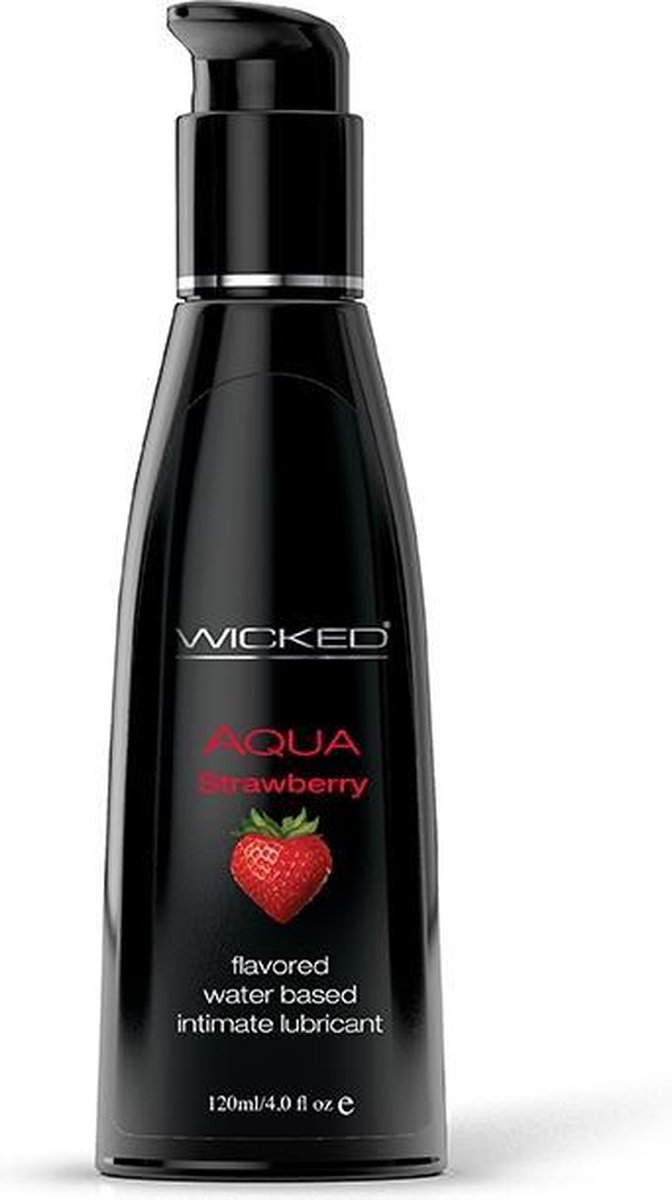 Goedkoopste Wicked - Aqua glijmiddel aardbeien smaak 120 ml - 120ml
