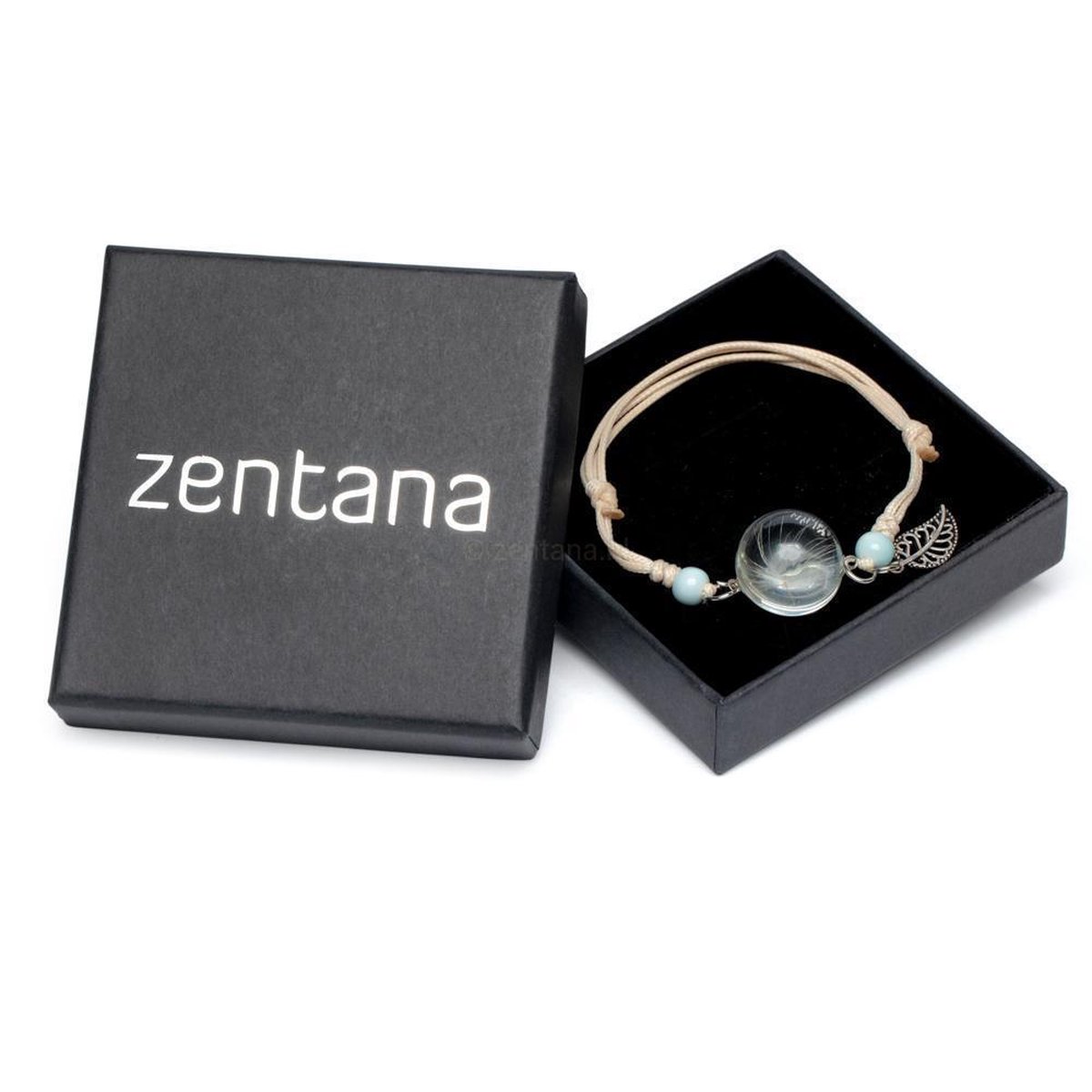 Zentana Wens Armband - Paardenbloem - Geblazen Glas | bol.com