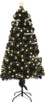 Bol.com Luca Lighting Mercury Kunstkerstboom met Fiber Optic LED Verlichting - H150 x Ø65 cm - Groen aanbieding
