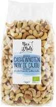 Nice & Nuts Cashewnoten geroosterd en gezouten bio (1000g)