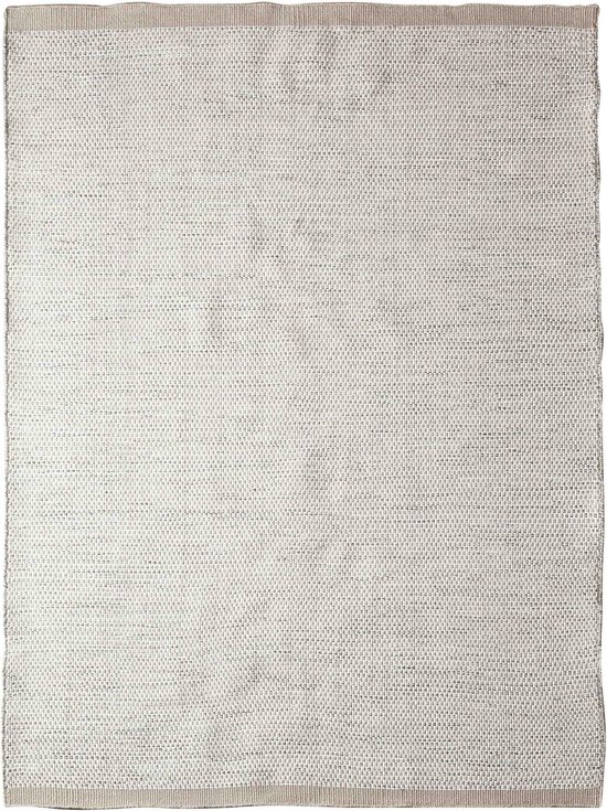 Matta - Scandi Grey White Vloerkleed - 200x300  - Rechthoek - Buiten,Laagpolig,Structuur Tapijt - Modern - Beige, Grijs