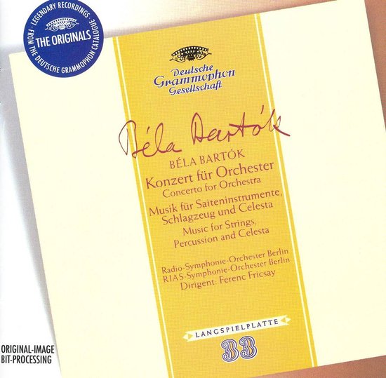Bartok: Concerto for Orchestra, etc / Ferenc Fricsay