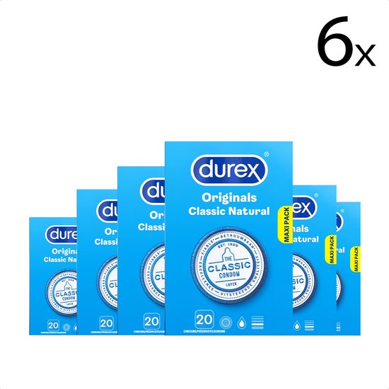 Durex Condooms Classic Natural 20st x6